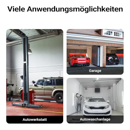 XPOtool Auffahrrampen extra flach 2 Stück aus Kunststoff bis 3 t Autorampe Pkw Auto Kfz Rampe für Sportwagen und tiefergelegte Fahrzeuge