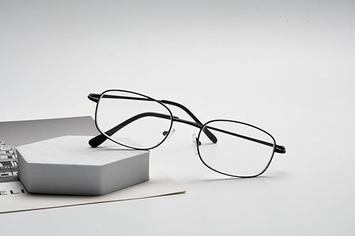 Miniatura 7 de Marco de metal con patillas flexibles con bisagras de anteojos de lectura, 3 pares de anteojos para lectura de metal Valupac de Eyekepper,