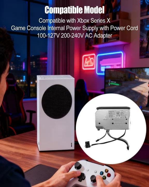 Internal Power Supply Replacement Fits for Xbox Series X Model 1920, Game Console Power Supply AC Adapter Charger Brick 100-127V 200-240V - Image 2