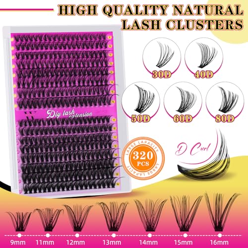 70% Off 320PCS Lash Clusters Kit - DIY Natural Lashes - Image 3