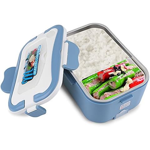 Fiambrera Eléctrica Portátil Yosoo 1.5L con Bandeja Extraíble Cover