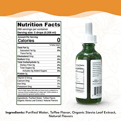 image for SweetLeaf Stevia Liquid Sweet Drops - English Toffee Flavored Drops, S