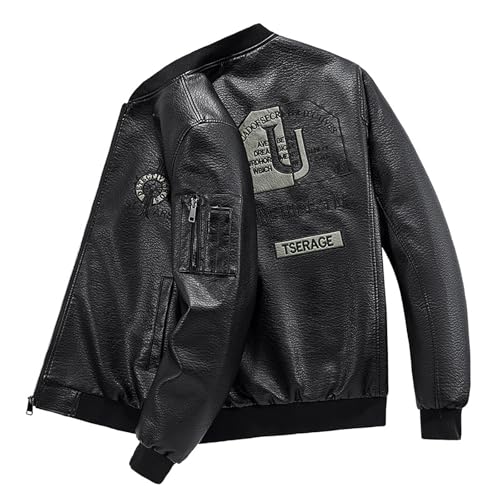 Veste de moto à revers idéale pour les balades d'automne et les sorties rock