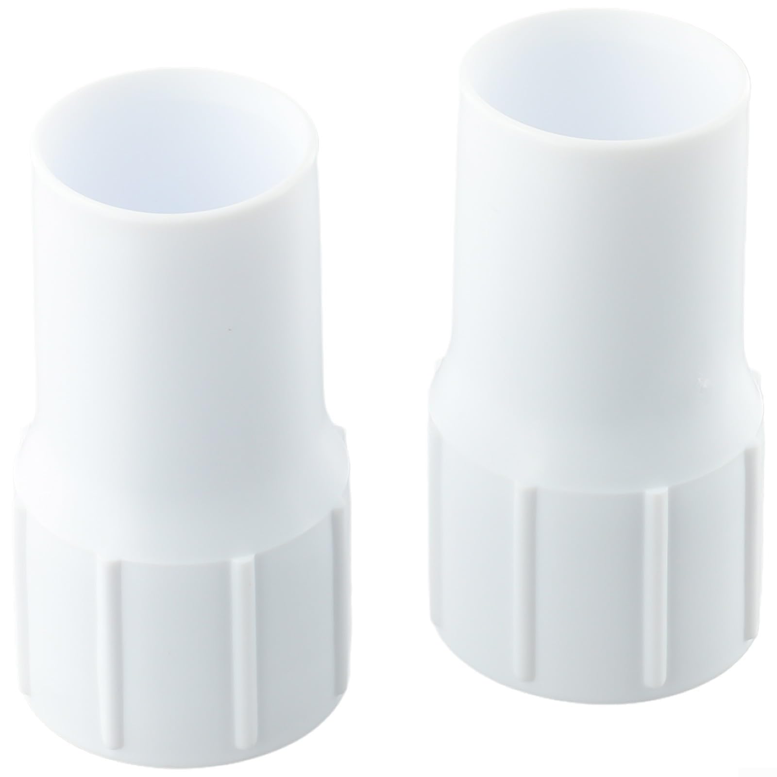 Swimming Pool Hose End Cuff Connector, 2pcs 38mm Threaded Adapters Compatible with Pool Vacuum Hose, Easy Screw Fit for Skimmer and Automatic Cleaner Use in Garden or Outdoor Pools
