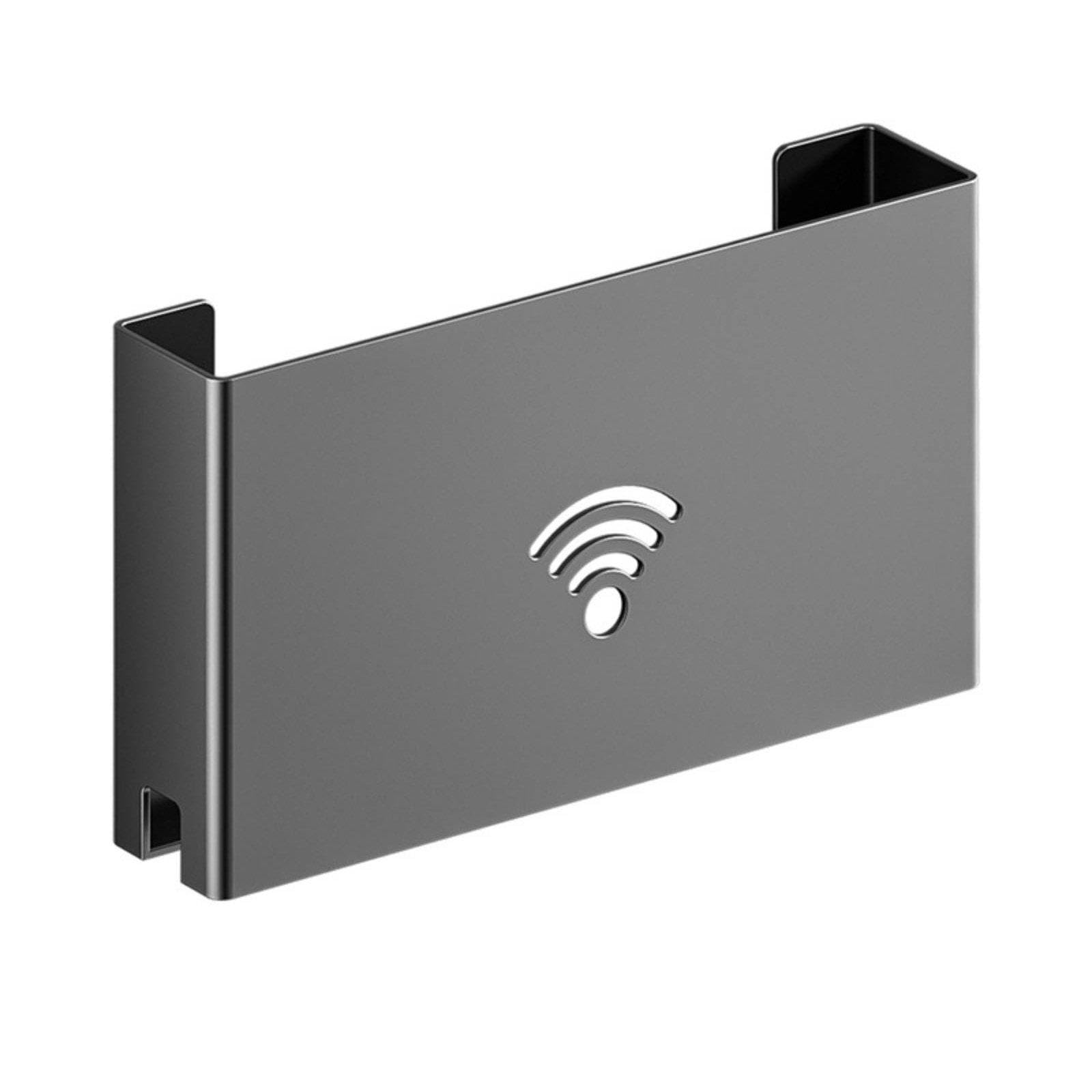 Router Storage Box Space-Saving Wall Arrangement Mount Router Shelf Easy Installation Set- Holder for Living Room, Bedroom, Office 30CM-image-38