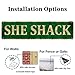 KIOZIY She Shack Metal Sign, Woman Cave, She Shed, Rustic Decor, 4