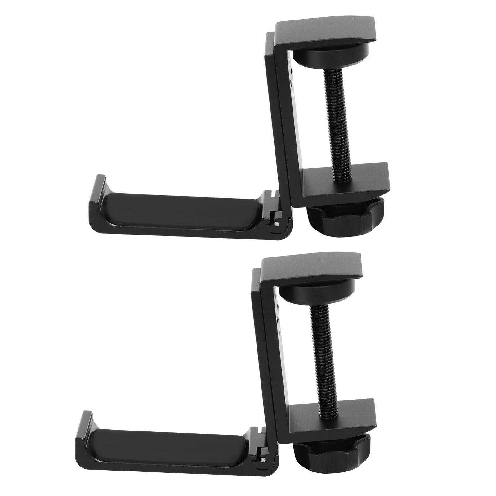 Kisangel 2pezzi Supporto per Cuffie da Scrivania da Supporto per Cuffie in Metallo Staccabile Over-ear Pieghevole per Tavolo e Scrivania