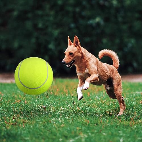 Zerodis 9,5' großer Tennisball, Haustierspielzeug, Mega-Jumbo-Hundespielzubehör, Spaß beim Outdoor-Sport, Strand-Cricket