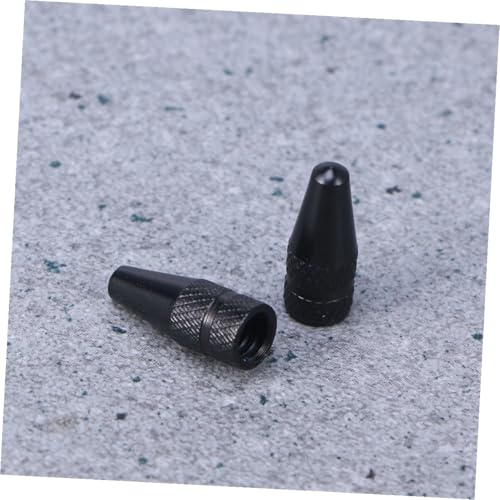 Tapas para válvula de bicicleta Mikinona, 12 piezas, color negro, aleación de aluminio, antiherrumbre, sellado eficaz, fáciles de instalar, tapones para válvulas francesas, para bicicletas de carretera y montaña miniatura 2