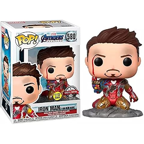 POP Avengers Endgame I Am Iron Man Glow in The Dark Vinyl Figure Cover