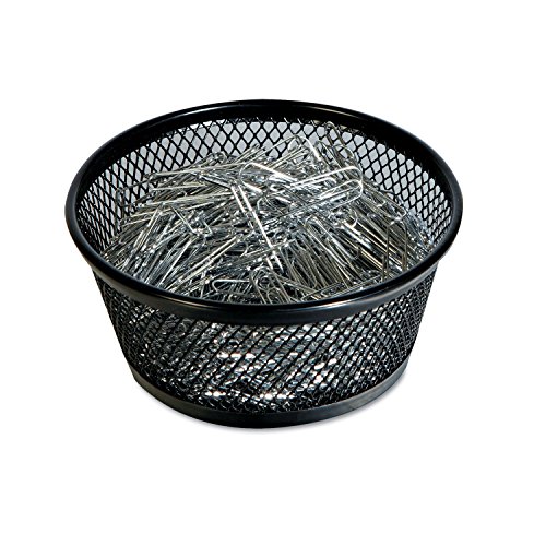 Paper Clip Holder, Mesh Paperclip Holders, Paper Clip Dispenser, Office Desk Organizer - Binder Clips Holder - Black - 4 Pack #TOP2