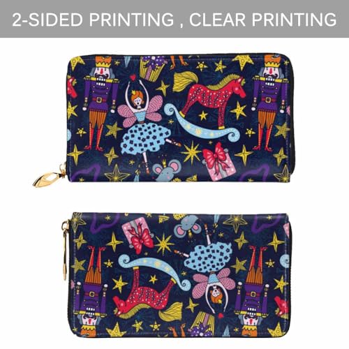 Personalized Leather Photos Wallet，Custom Long Style Leather wallet,Soft Zipper High Capacity Wallet for Women Mom,Daughter,Best Friend Presents(2-Sided Design)2