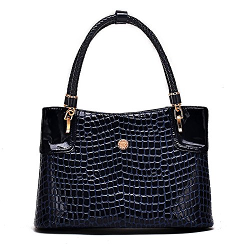 Sacs à main des femmes style crocodile bleu pour un look chic