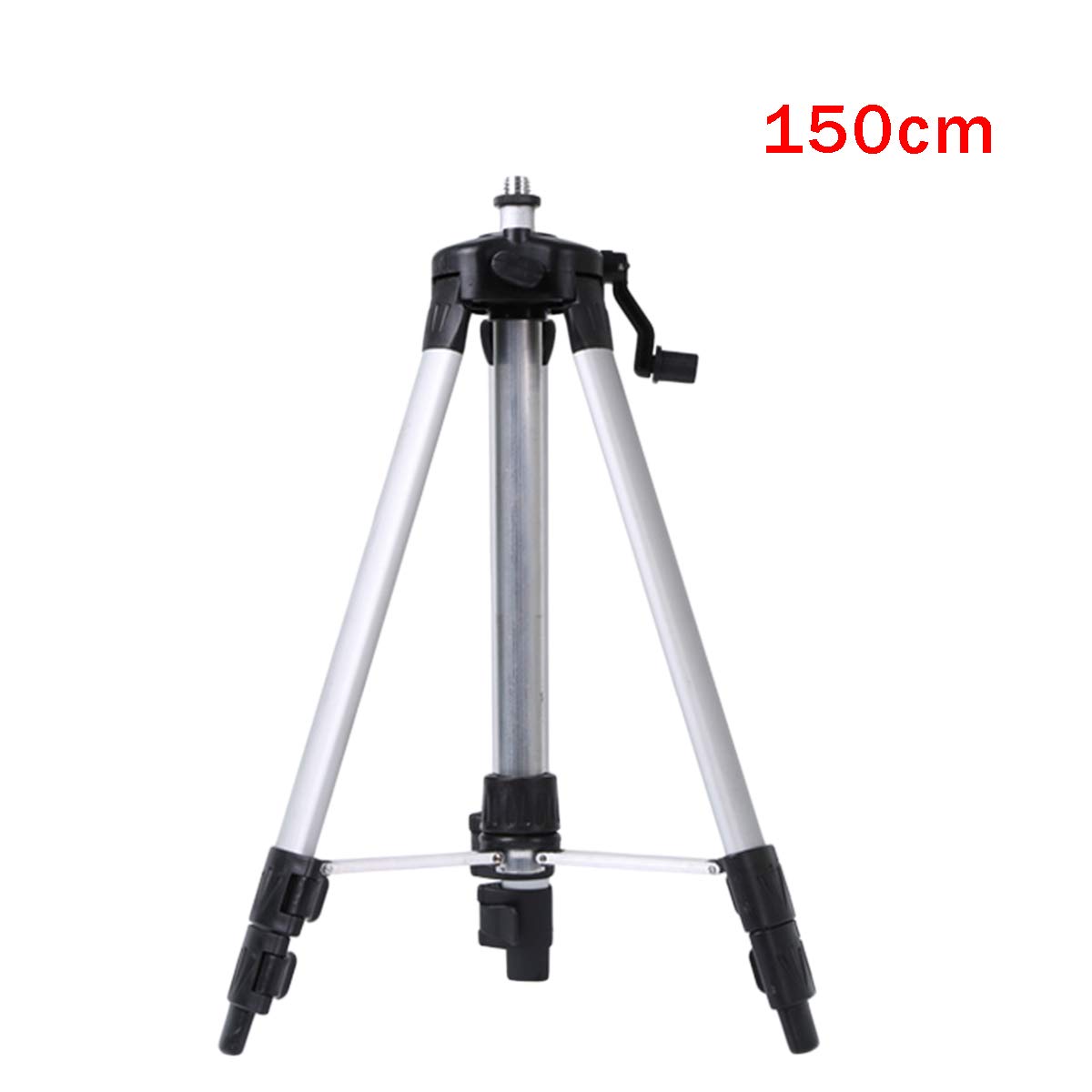 Trípode ajustable de aleación de aluminio de 100/120/150 cm para nivel láser (150 cm)