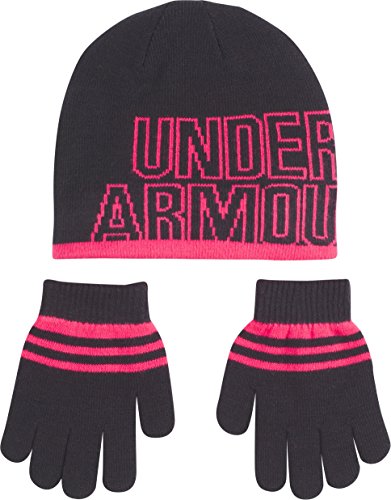 Gorro de punto y guantes Under Armour de niña para regalar en Reyes