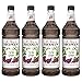 Monin Flavored Syrup, Wild Grape, 33.8-Ounce Plastic Bottles (Pack of 4)