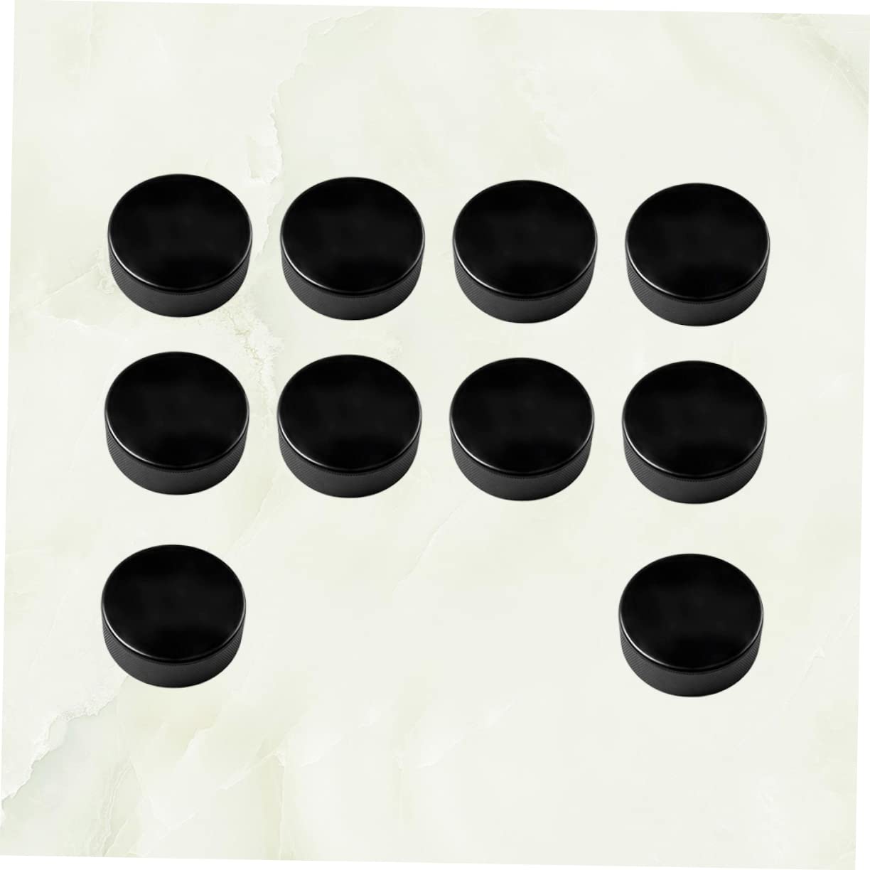 BESPORTBLE Rondelles de Hockey Glace Professionnelles PU, Lot de 10 Pcs