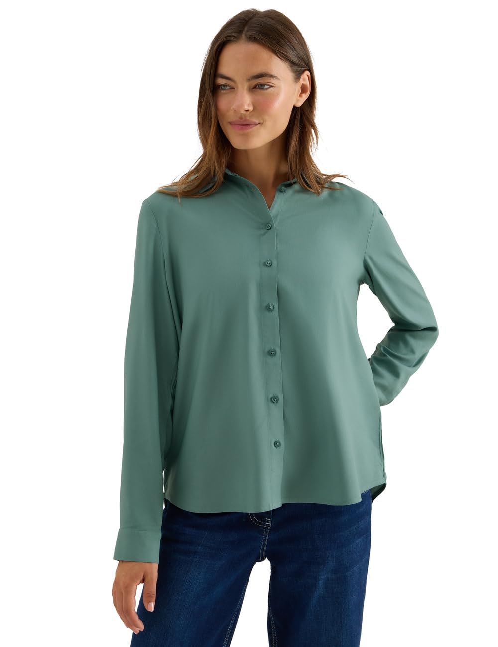 Cecil Damen Hemdbluse in Unifarbe
