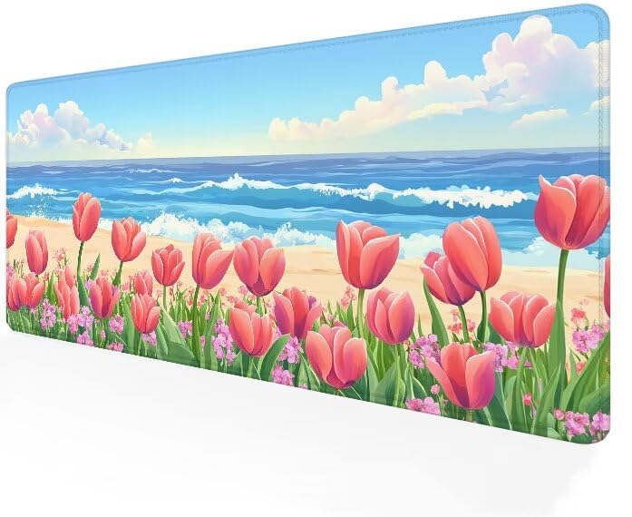 Mouse pad gamer grand format 1200x600mm avec tapis de souris bleu pour ordinateur