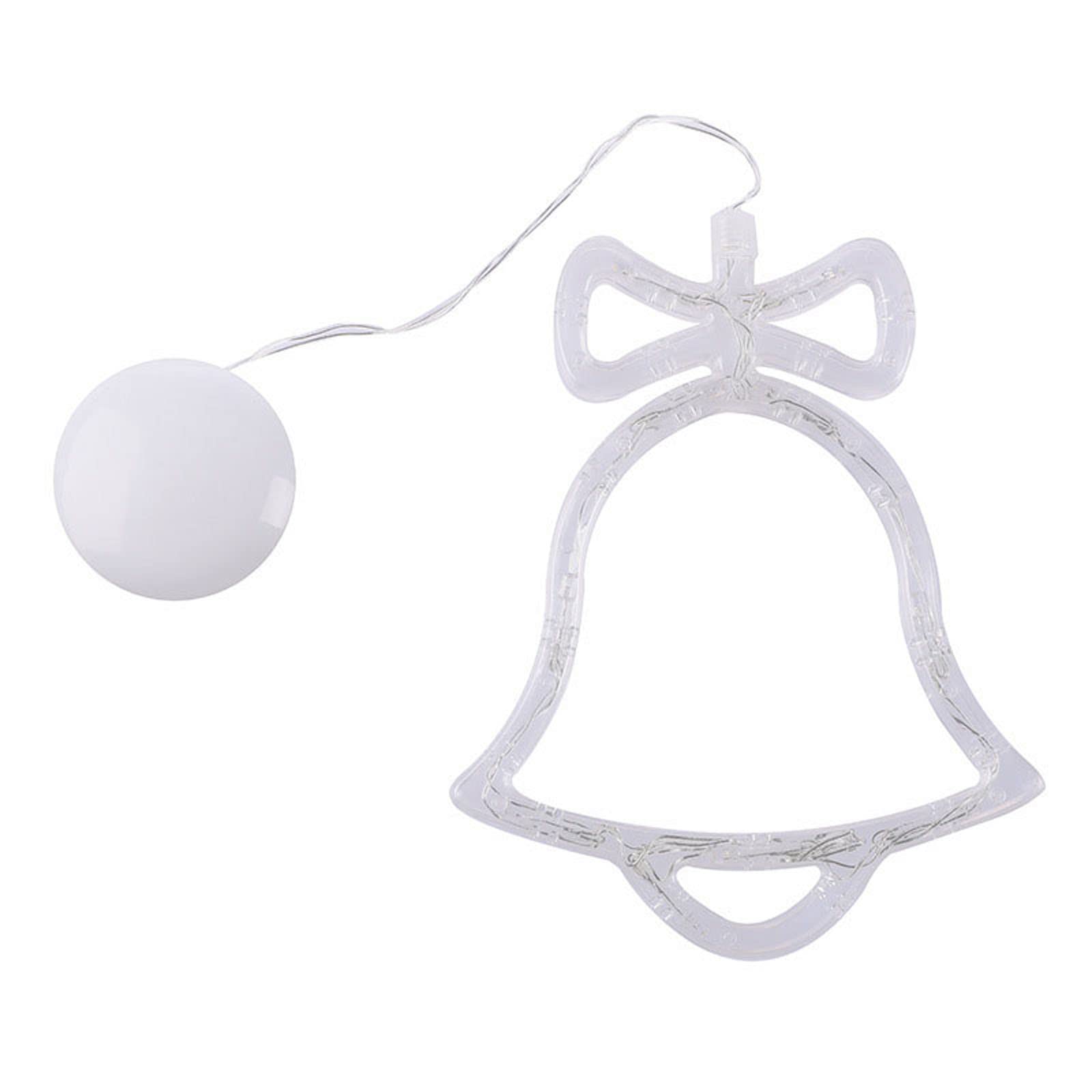 Tsophreniq Christmas Sucker Light Hanging Led Lamp Santa Deer Star Ornament for Christmas Festival Door Window Decoration Fairy Light