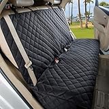 YPDOPORA Durable Waterproof Backseat Protector, High Heat Resistant and Nonslip Back Seat Cover for Dogs Kids, Universal Size Fits Cars, Trucks, Suvs