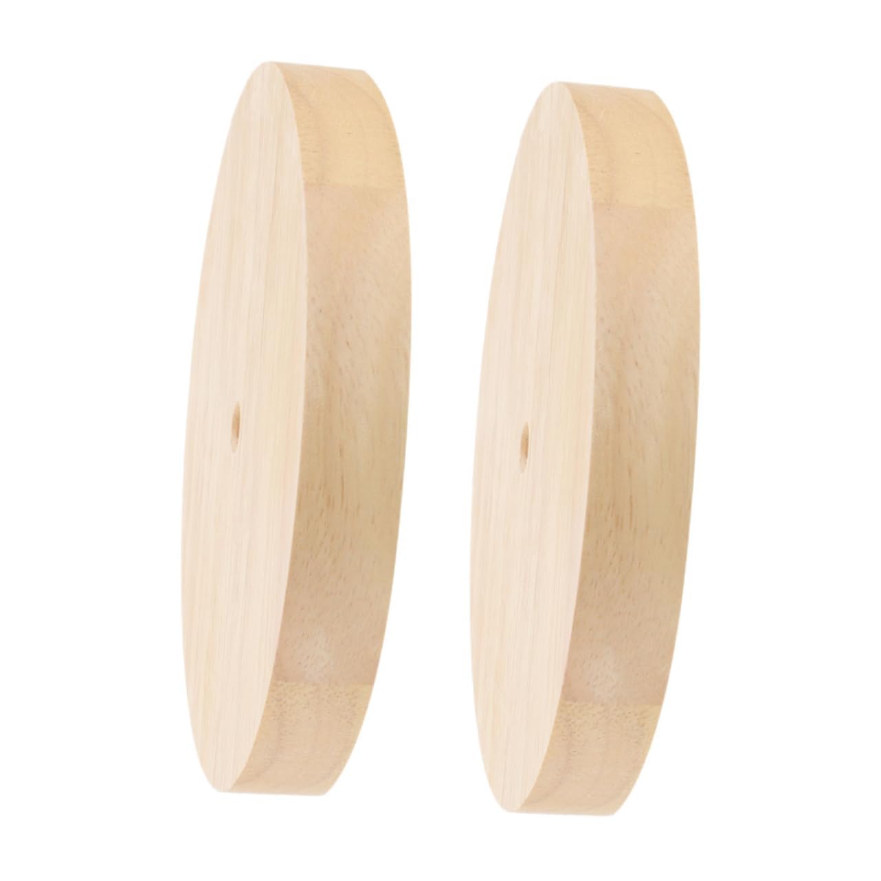 VILLCASE Wooden Lamp Base Led Night Light Round Solid Wood Display Stand DIY Table Lamp Holder for Home Office