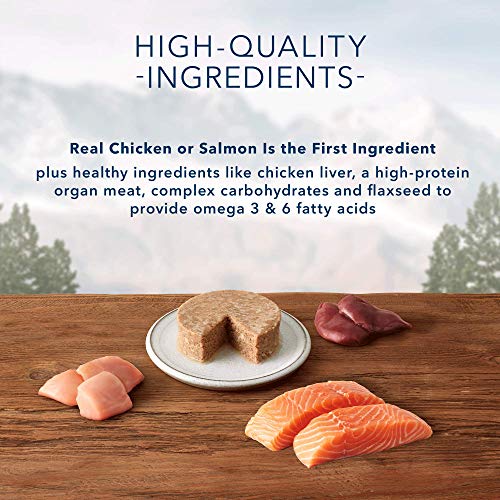 Blue Buffalo Wilderness High Protein Grain Free, Natural Kitten Pate Wet Cat Food Variety Pack, Chicken, Salmon 3-Oz (6 Count- 3 Of Each Flavor) #TOP3