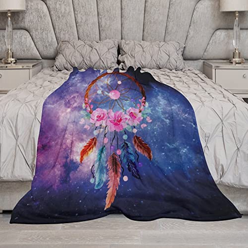 Couverture attrape-rêves de qualité supérieure en flanelle douce mandala - 5