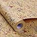 Tyzarglef Wild Flower Wrapping Paper Roll, 17 Inches x 32.8 Feet Kraft Floral Design Wrapping Paper for Women Girls Gifts, Birthdays, Weddings, Bridal Shower and Engagement