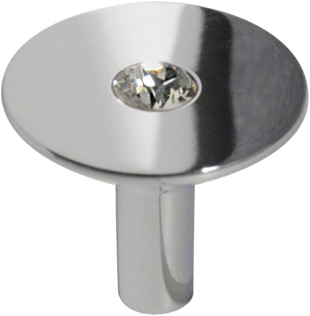 #7777-1-1/8 in. (28mm) Round Cabinet Knob - Chrome - 25 Pack