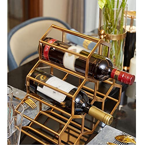 Soporte para botellas de vino metálico independiente miniatura 3