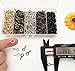 IDEALSV Small Screw Eyes Pin Hooks, 750 Pcs 0.55 Inch Screw in Hook for Jewelry, Cork Bottles,Resin, Bead, 7mm*14mm Small Eye Rings Eyelet Hook for Craft 5 Colors