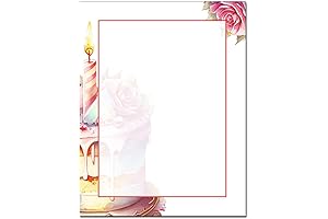 Party Cake 25 Pack: Premium Edible Printer Paper for Cakes (8.5 x 11 Inches)