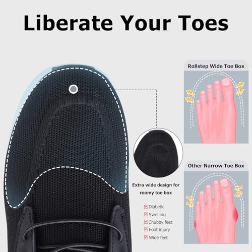 Image of Git-up Women's Arch Support Walking Shoes, Breathable Wide Toe Box Nursing Work Shoes for Plantar Fasciitis
