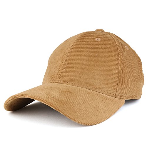 Armycrew Low Profile Structured Woven Corduroy Plain Baseball Cap - Coyote