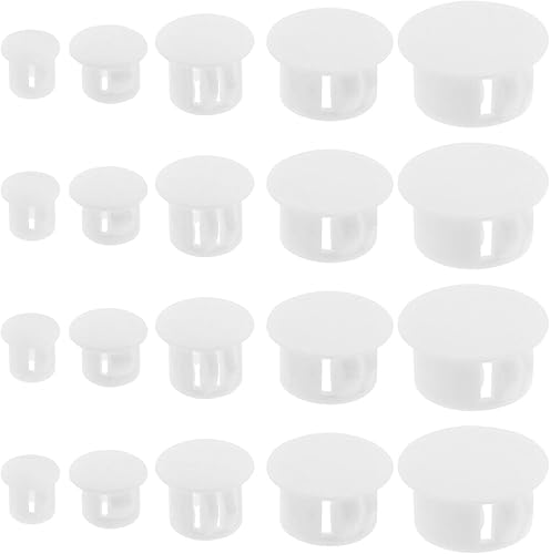 100 tapones de plástico de repuesto para agujeros tipo empotrado tapones de agujero a presión para muebles postes de cerca accesorios para gabinetes