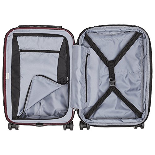 Image of DELSEY PARIS Titanium Hardside Expandable Luggage with Spinner Wheels, Black Cherry Red, 2-Piece Set (21 /29)