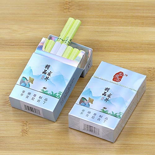 HUWOYMX Green Tea Herbal Cigarettes Peony Tea Smoke, Chinese Herbal