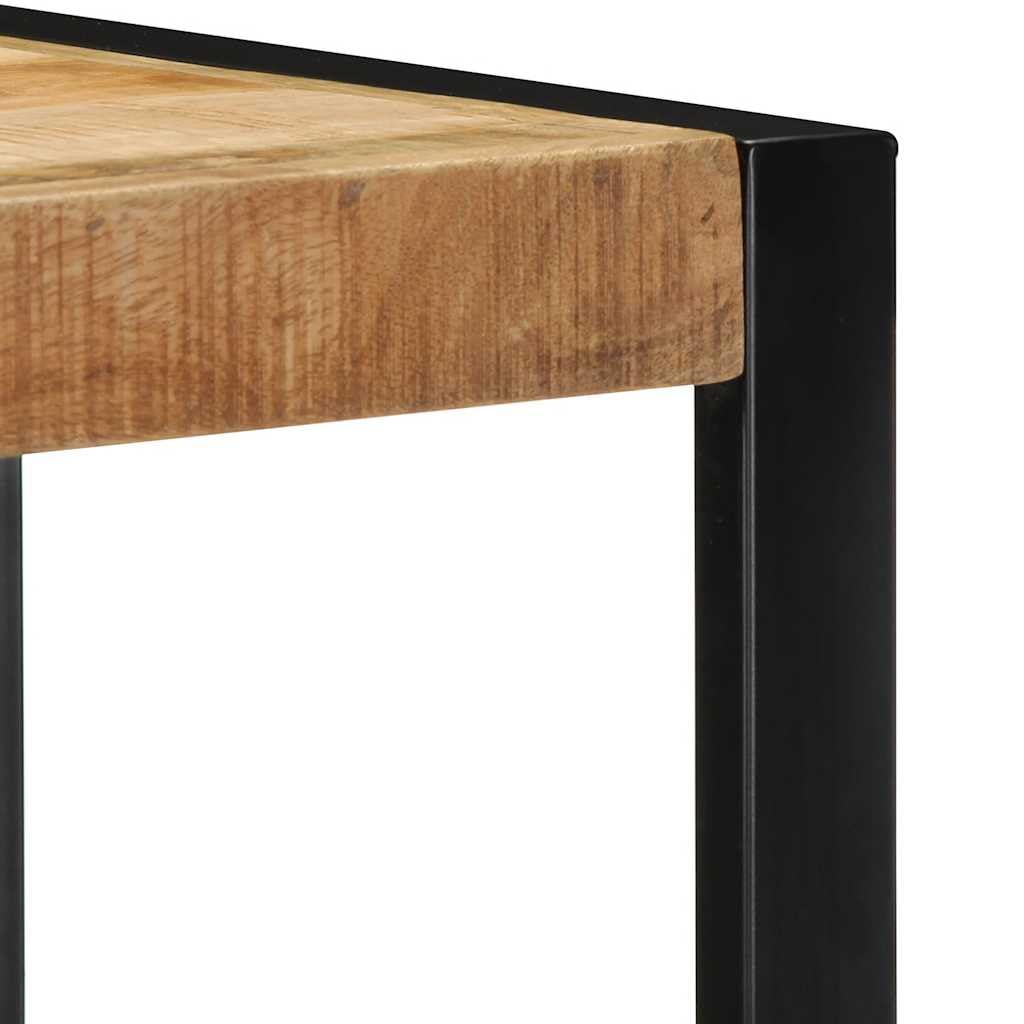 Estantería de pared de 35 x 35 x 100 cm, madera maciza de mango con acabado natural, diseño moderno, resistente y ahorra espacio, para salón, oficina, dormitorio