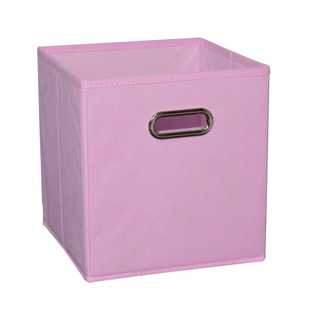 ETRGFTHU Clothes Storage Box Household Non-woven Finishing Large Capacity Foldable Under-bed Sundries Storage Wardrobe Storage Basket(Pink)