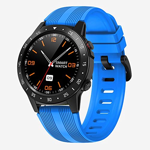 Smartwatch, Reloj Inteligente Impermeable IP67 Con Monitor Sueño Pulsómetros Caloría Podómetro Operación Con Un Clic Deportivo Fitness Smartwatch Reloj Inteligente Mujer Hombre Para Ios Android,Azul Cover