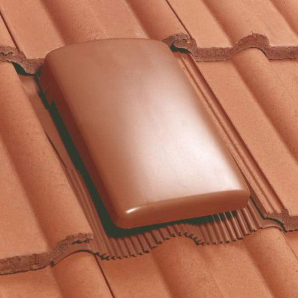 Klober Antique Red Universal Tile Vent and Cap Ventilation Voids 20K Air Flow