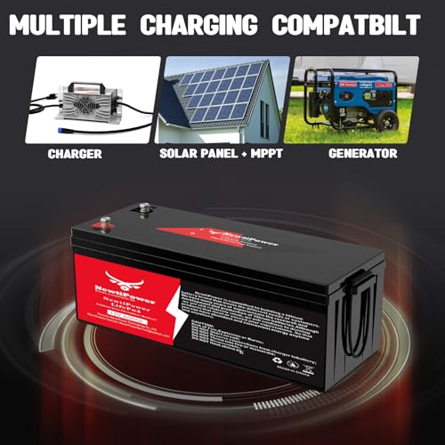 Image of 12V 660Ah Lithium LiFePO4 Battery with 250A BMS Grade A Cells Deep Cycle Rechargeable Battery,10000+ Cycles,Perfect for Golf Cart,Off Grid Applications (12.8V 660Ah-BLU)