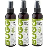 BUGGINS Original - Insect Repellent - Mosquitoes & Gnats, DEET Free, Non-Greasy - 4 oz Pump Spray Bottle - 3 Pack
