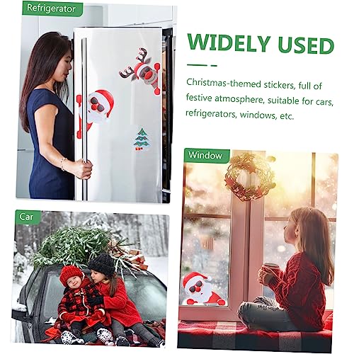 Pegatinas reflectantes magnéticas navideñas Cabilock pack de 6 imanes para garaje 4