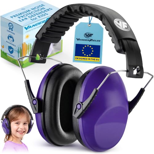 Kids Noise Protection Earmuffs - Purple Power