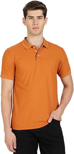 NAVYCUT USA Solid Polo T-Shirt for Men - 100% Micro Poly, Quick Dry, Half Sleeve Collar Tshirt, Gym Wear, Sports, Casual, ...