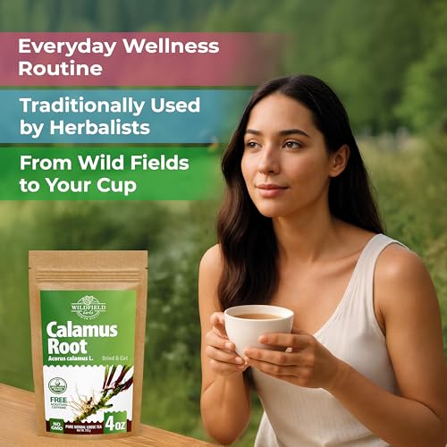 Image of 4 oz. Calamus Root Herbal Tea (Acorus Calamus) - 113g Calamus Herb Root Tea Raiz De Calamo