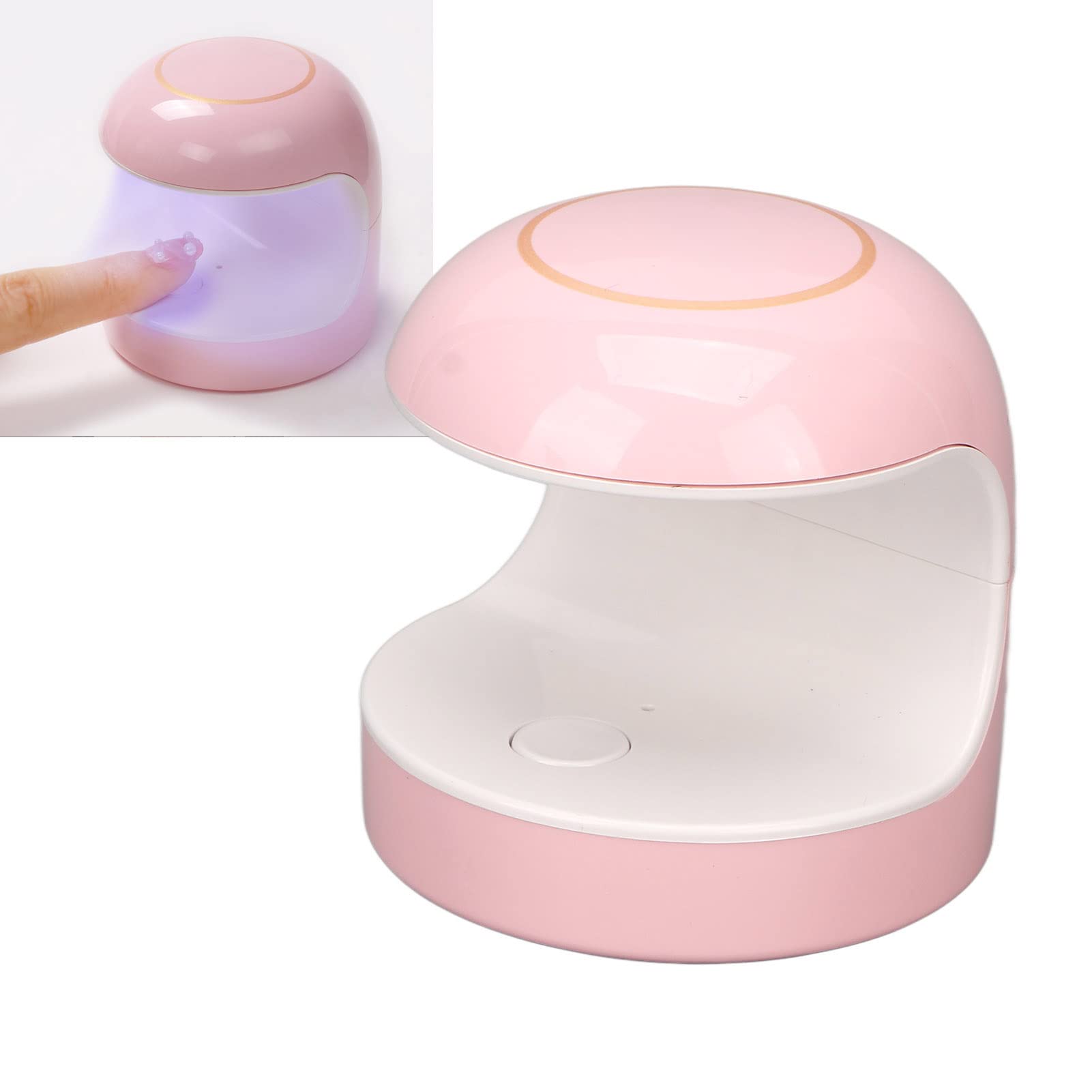 Mini lampa żelowa do paznokci szybko utwardzająca się 5 szt. chipów lampowych przenośna 2 USB zdobienia lakieru,Lampa do paznokci