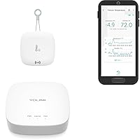 Vista 1 de YoLink Sensor inteligente de temperatura y humedad para exteriores, higrómetro, termómetro, alcance de 1000', vida útil de la batería de 2+ años